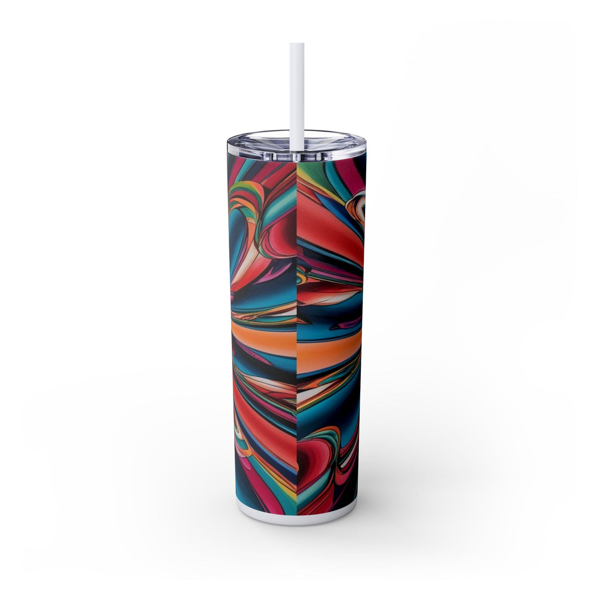 Skinny Tumbler with Straw – 20 oz Stainless Steel Cup