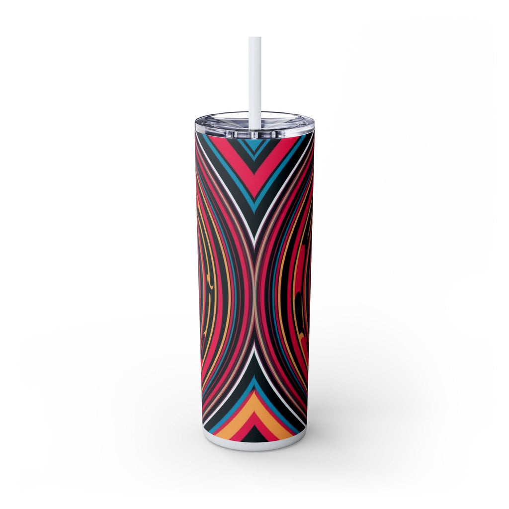 Skinny Tumbler with Straw – 20 oz Stainless Steel Cup