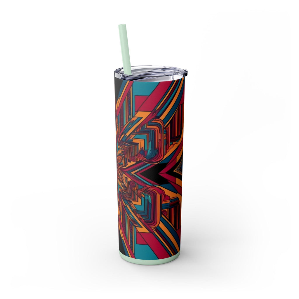 Skinny Tumbler with Straw – 20 oz Stainless Steel Cup