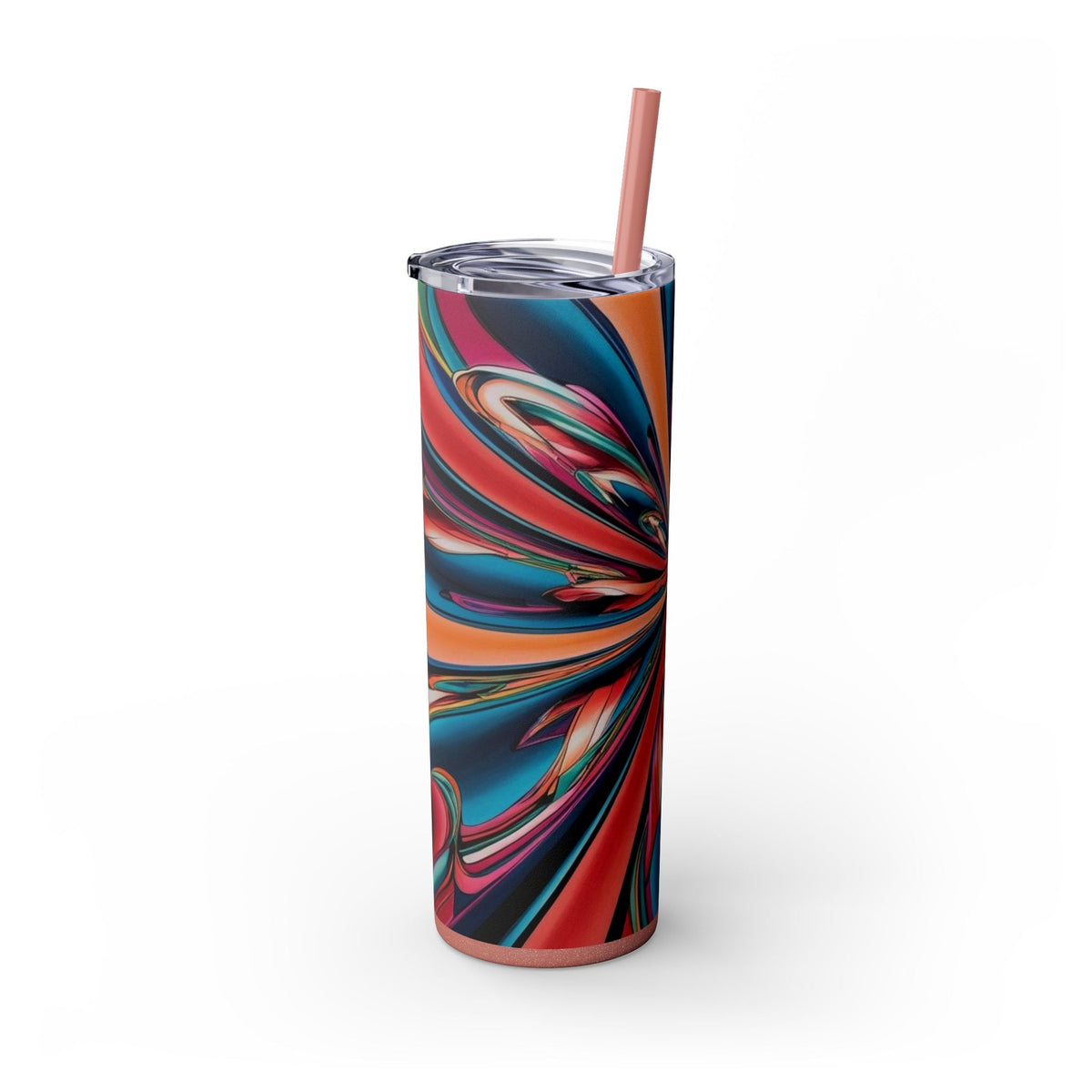 Skinny Tumbler with Straw – 20 oz Stainless Steel Cup