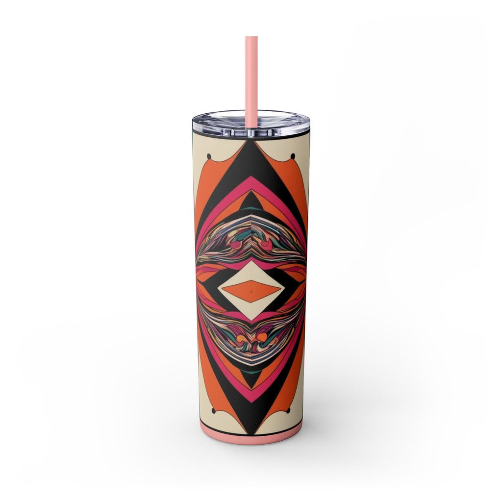 Skinny Tumbler with Straw – 20 oz Stainless Steel Cup
