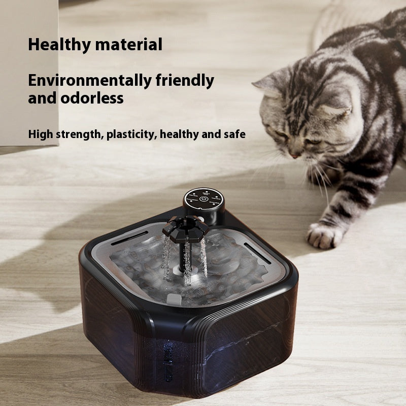 Stainless Steel Pet Water Dispenser Wireless Induction Automatic Water Outlet