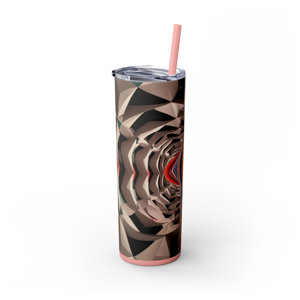 Skinny Tumbler with Straw – 20 oz Stainless Steel Cup