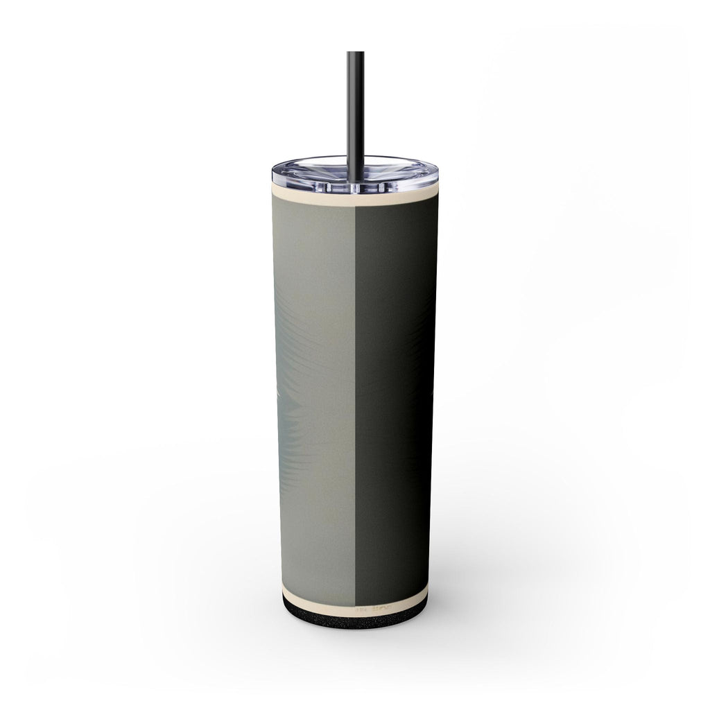 Skinny Tumbler with Straw – 20 oz Stainless Steel Cup