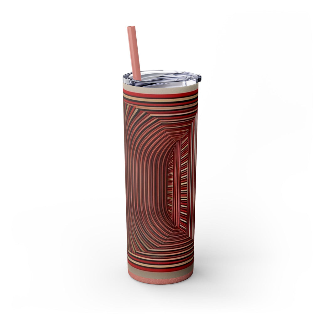 Skinny Tumbler with Straw – 20 oz Stainless Steel Cup