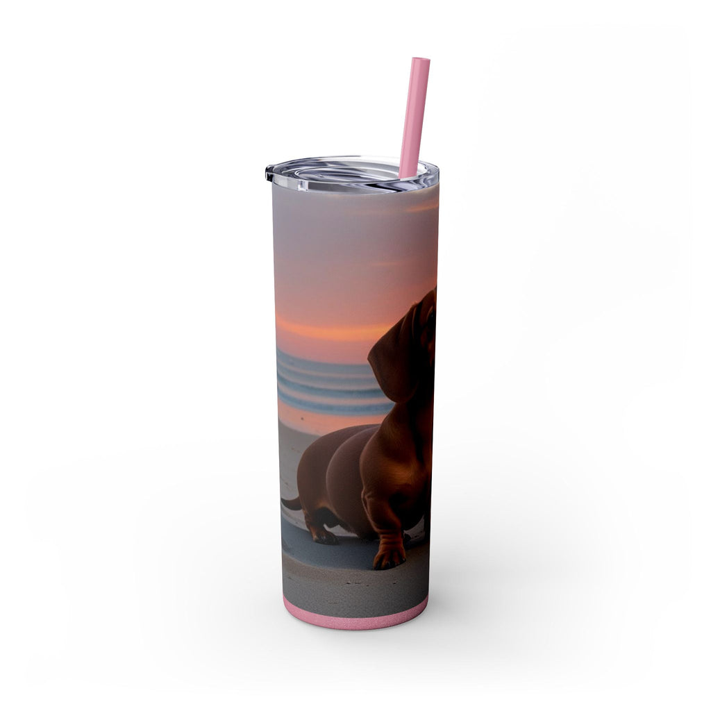Skinny Tumbler with Straw – 20 oz Stainless Steel Cup