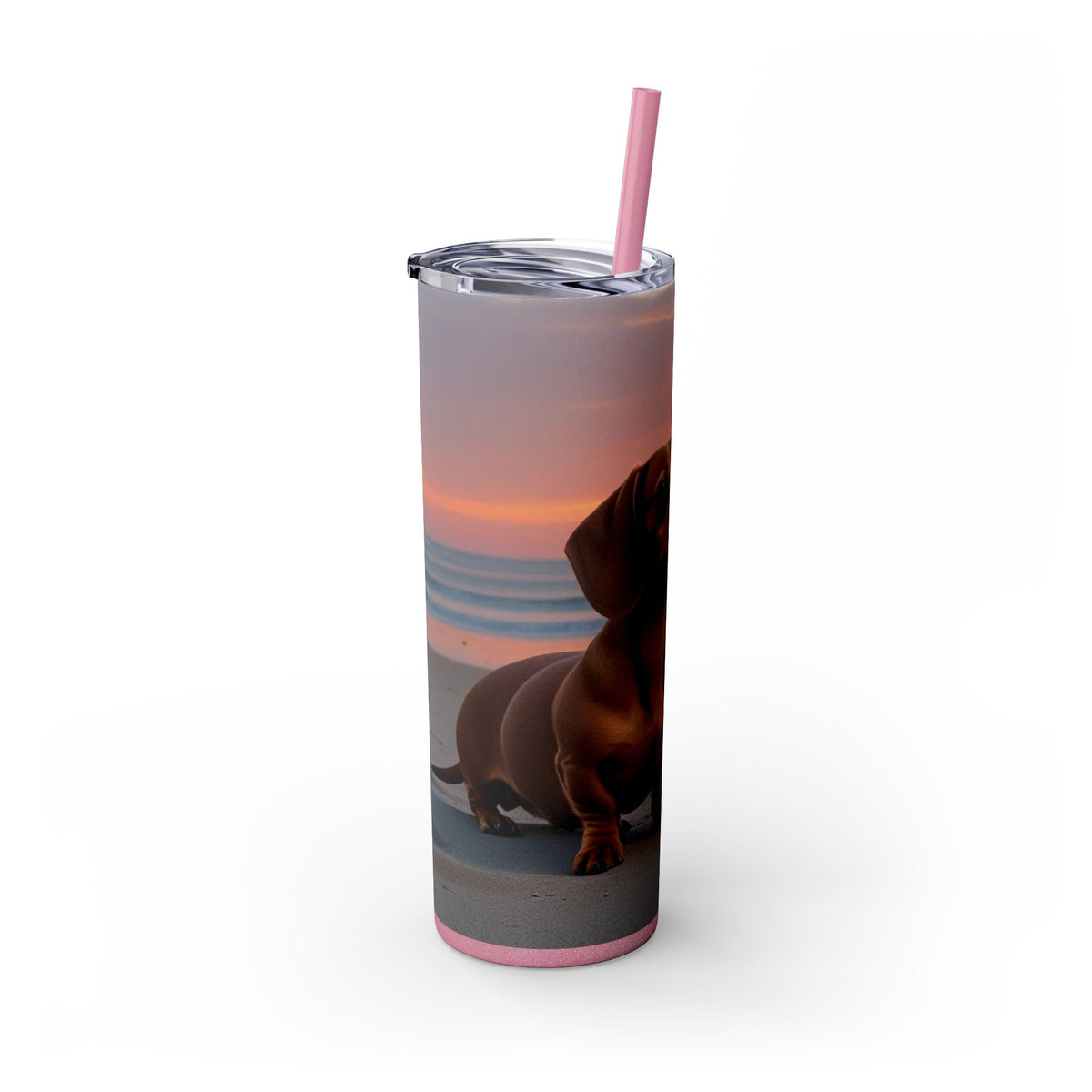 Skinny Tumbler with Straw – 20 oz Stainless Steel Cup