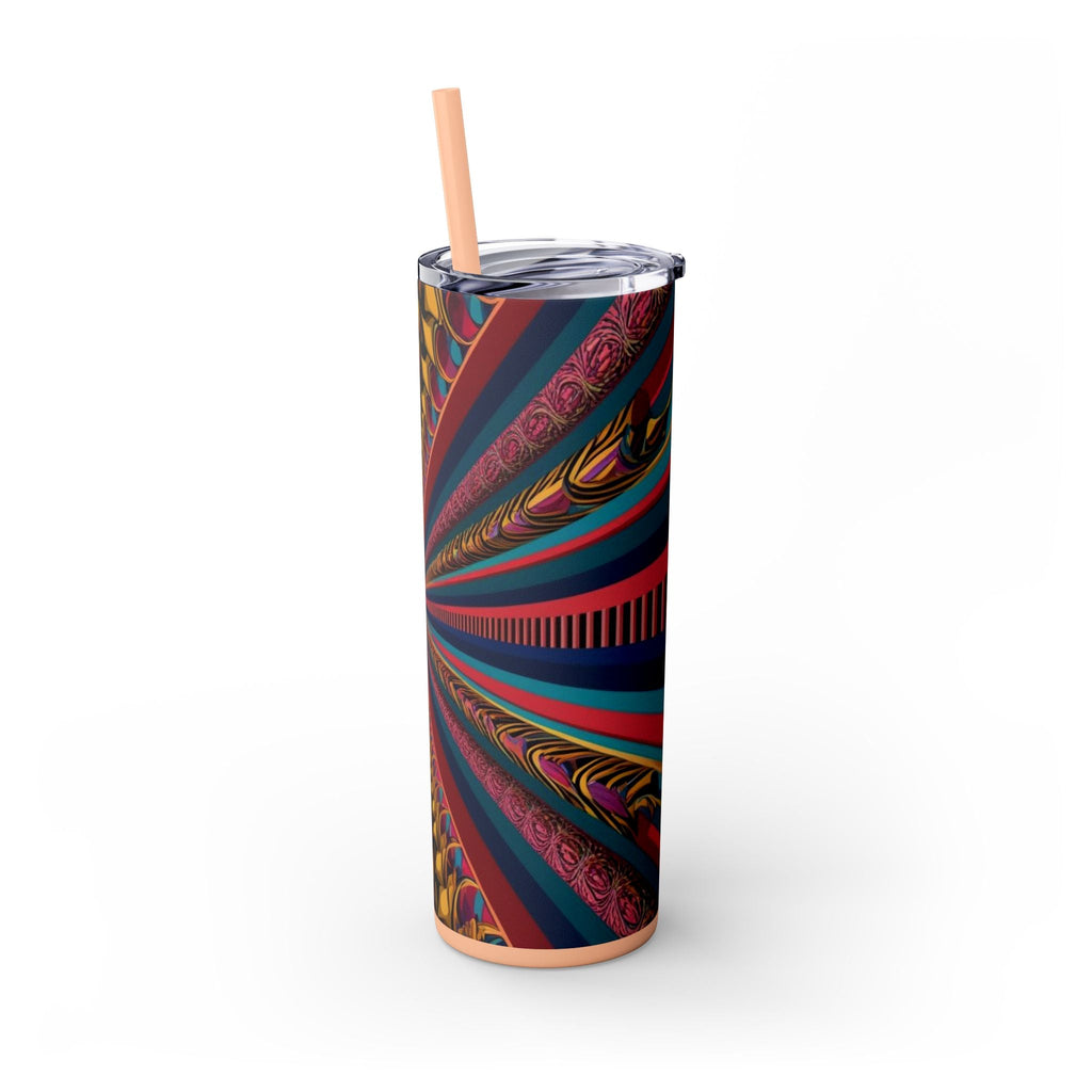 Skinny Tumbler with Straw – 20 oz Stainless Steel Cup
