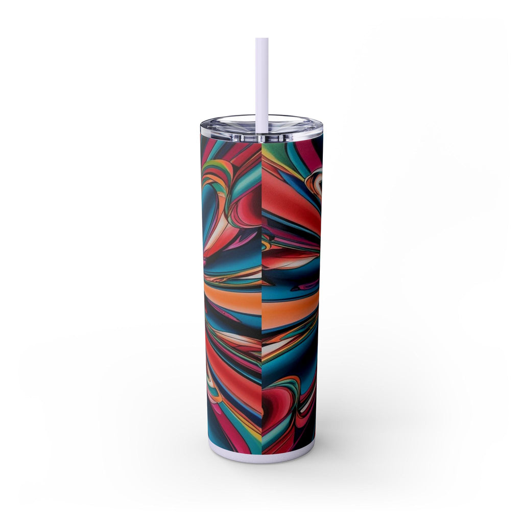 Skinny Tumbler with Straw – 20 oz Stainless Steel Cup