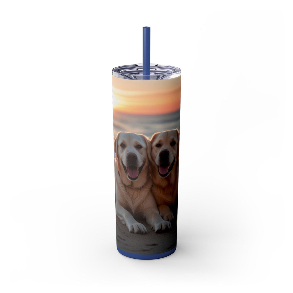 Skinny Tumbler with Straw – 20 oz Stainless Steel Cup