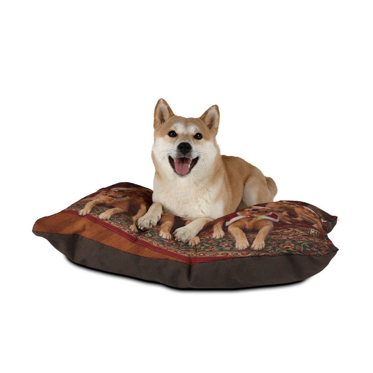 Golden Retrievers Holiday Portrait Pet Bed