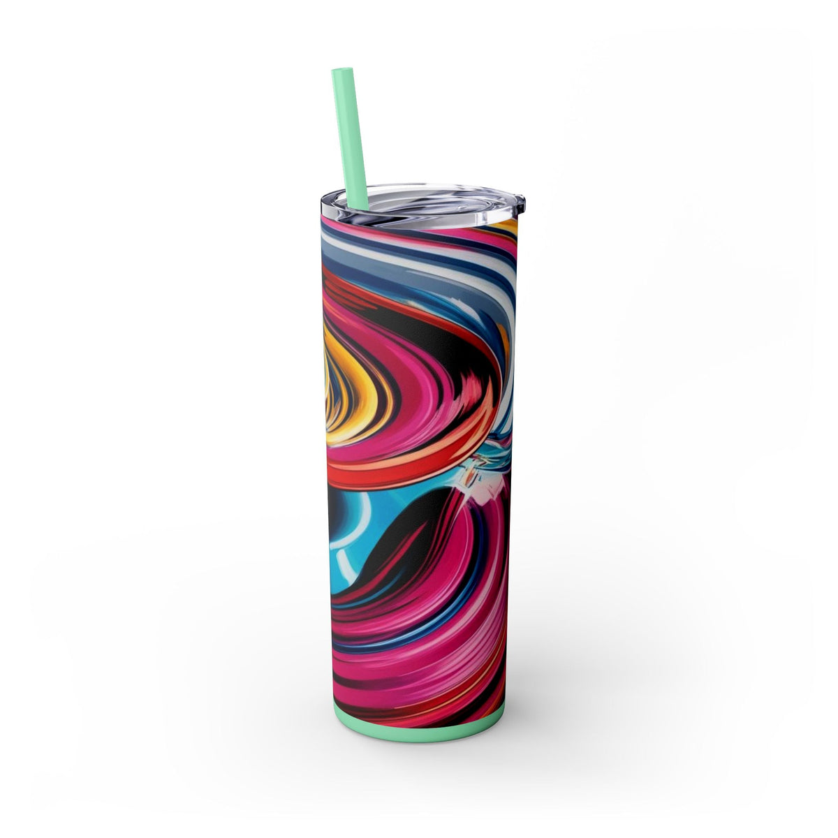 Skinny Tumbler with Straw – 20 oz Stainless Steel Cup