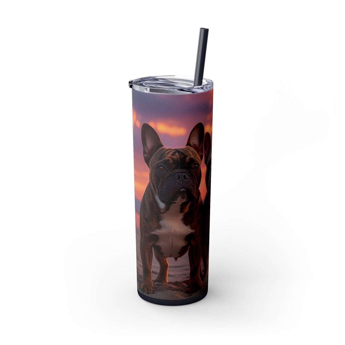 Skinny Tumbler with Straw – 20 oz Stainless Steel Cup
