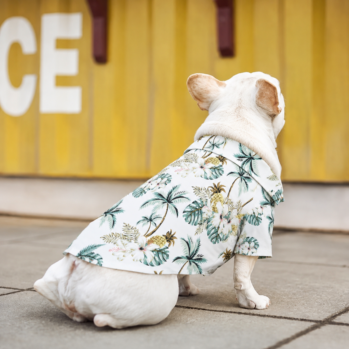 Tropical Floral Dog Beach Shirt