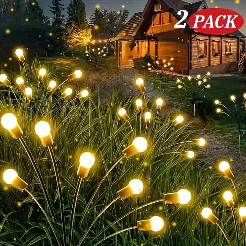 2-Pack: 12-LED Solar Garden Lights