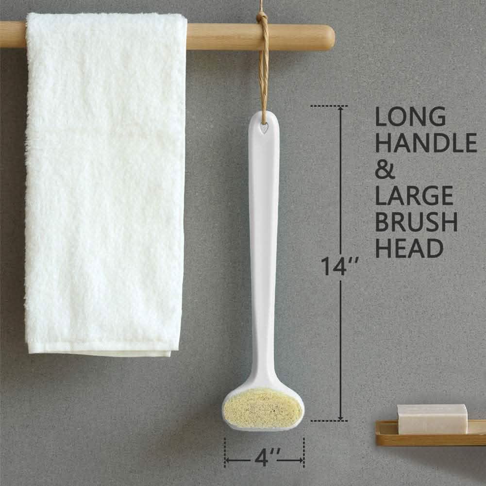 2-Pack: Bath Body Brush with Comfy Bristles