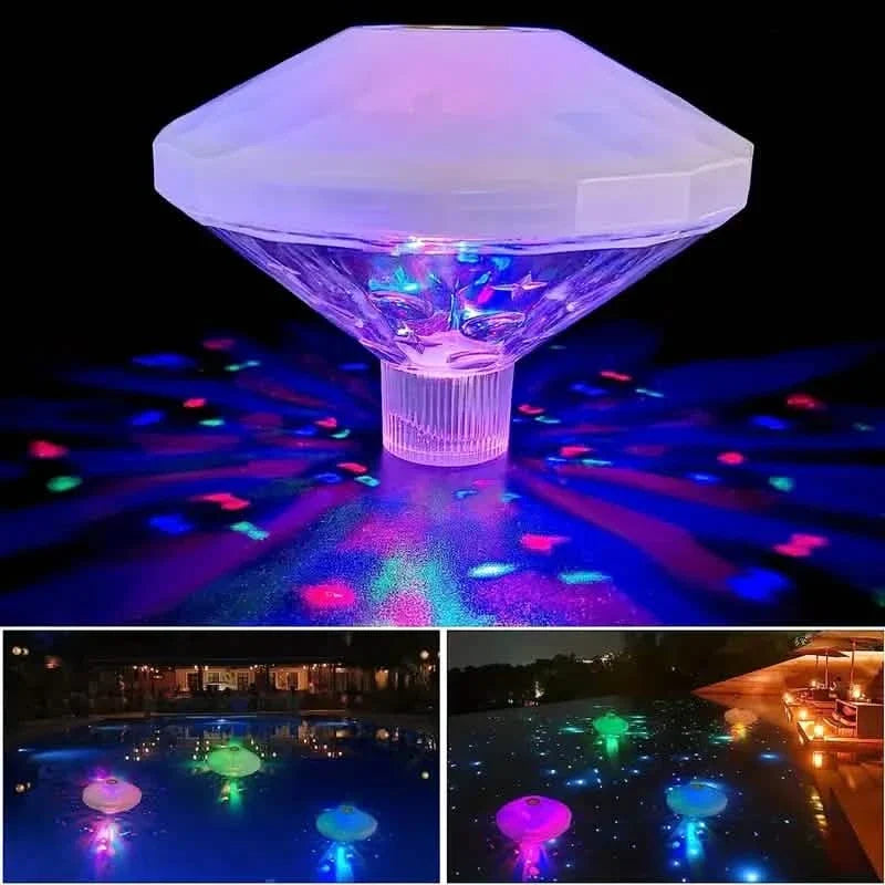 2-Pack: LED Color Changing Floating Pool Lights with 8 Modes Lighting