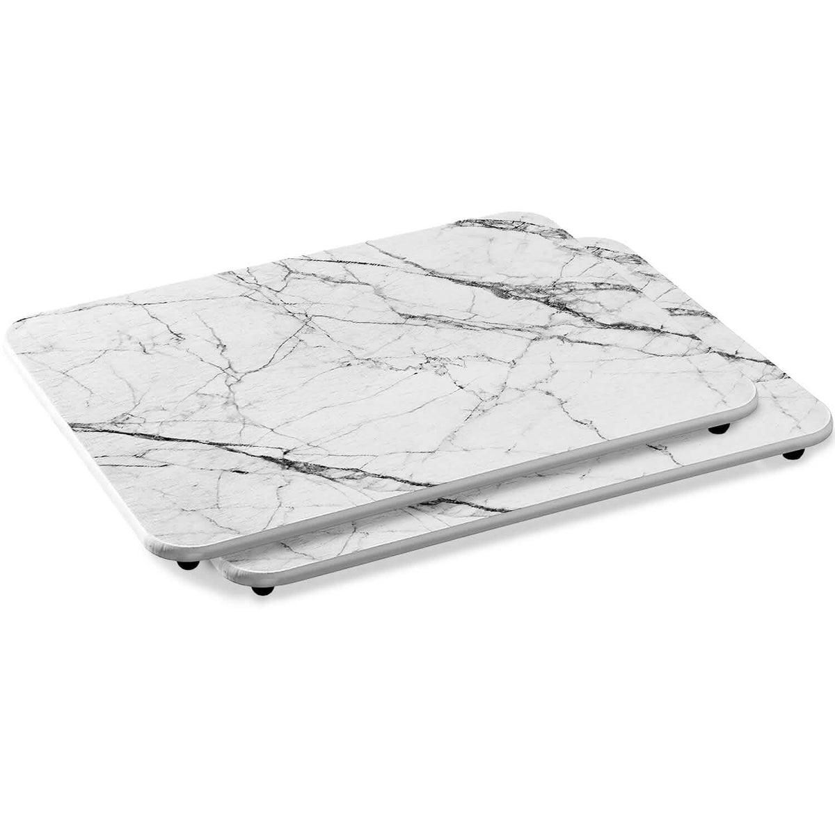 2-Pack: Stone Dish Drying Mat Silicone Diatomaceous Earth Mat
