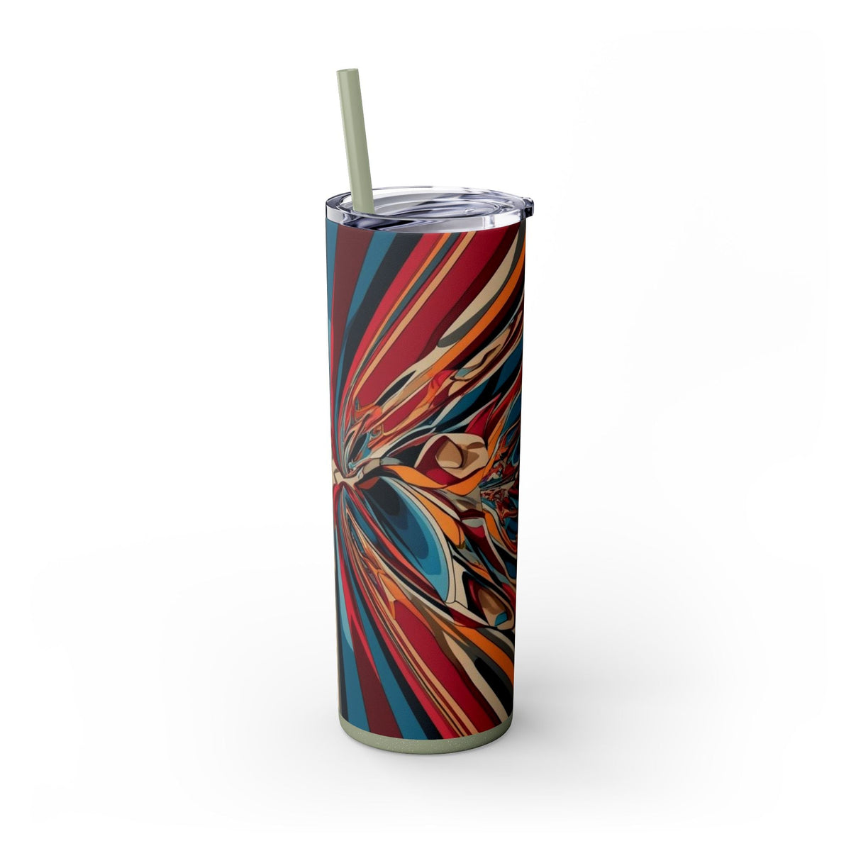 Skinny Tumbler with Straw – 20 oz Stainless Steel Cup