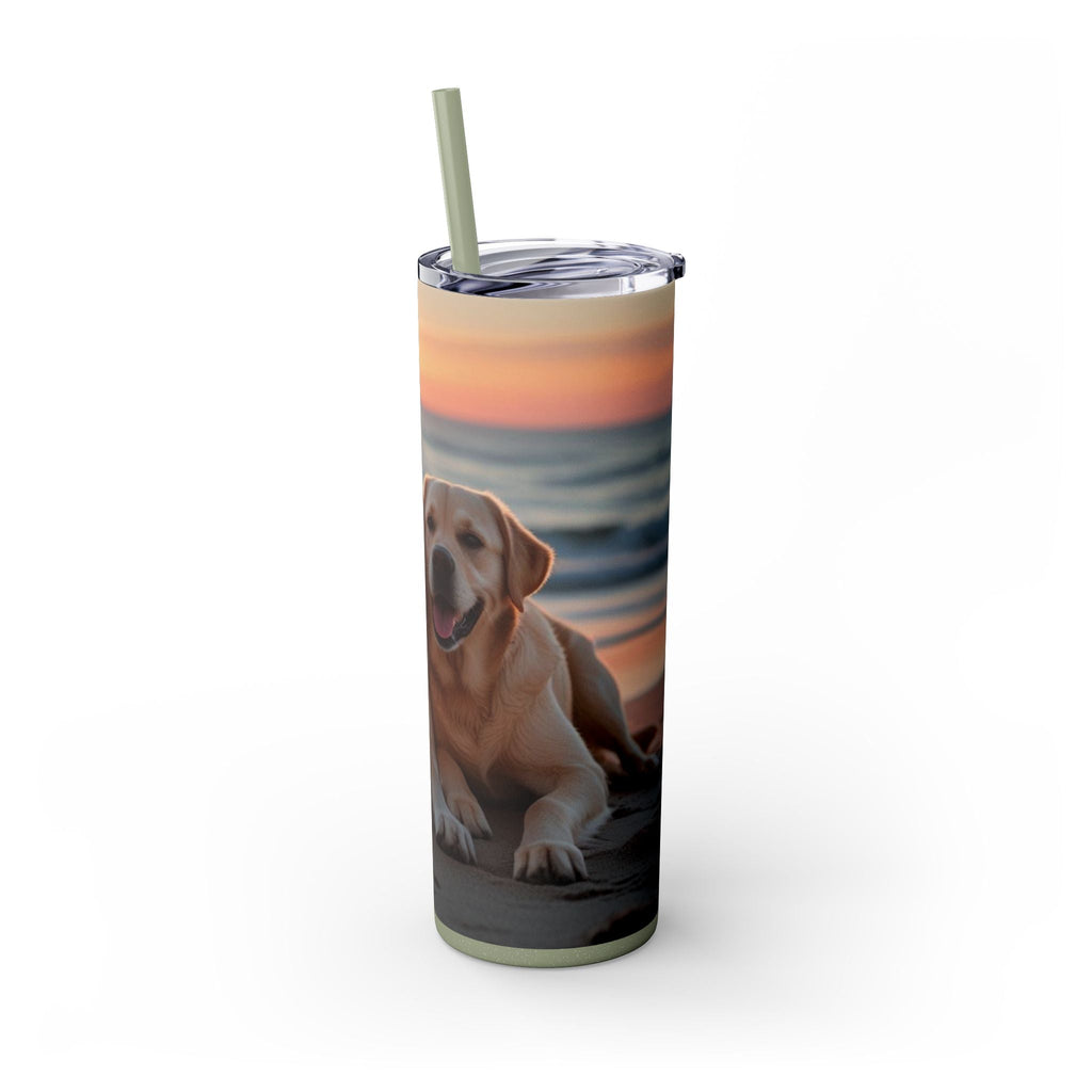 Skinny Tumbler with Straw – 20 oz Stainless Steel Cup