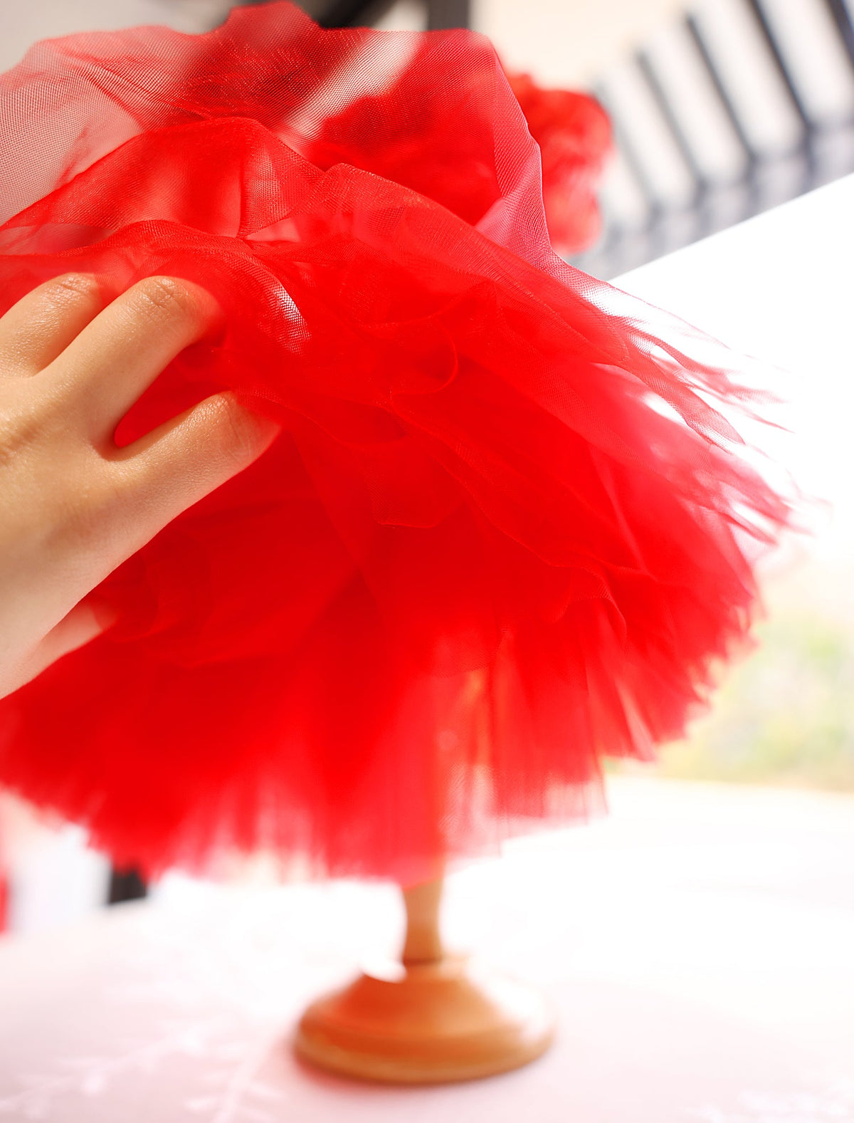 Red Rose Fairytale Dog Wedding Dress