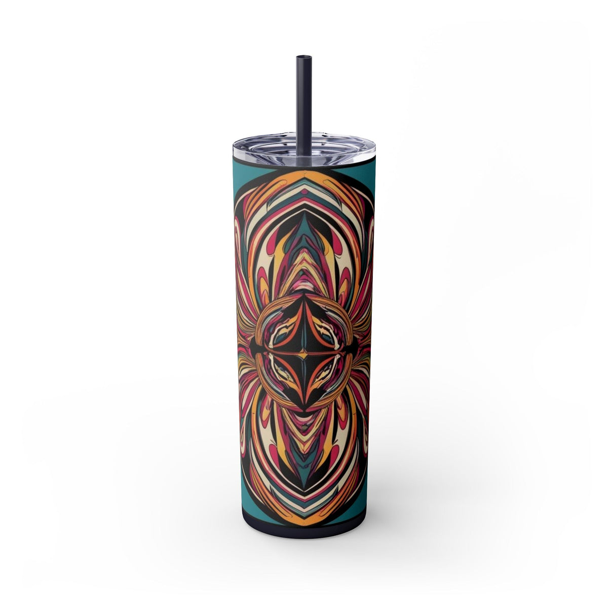 Skinny Tumbler with Straw – 20 oz Stainless Steel Cup