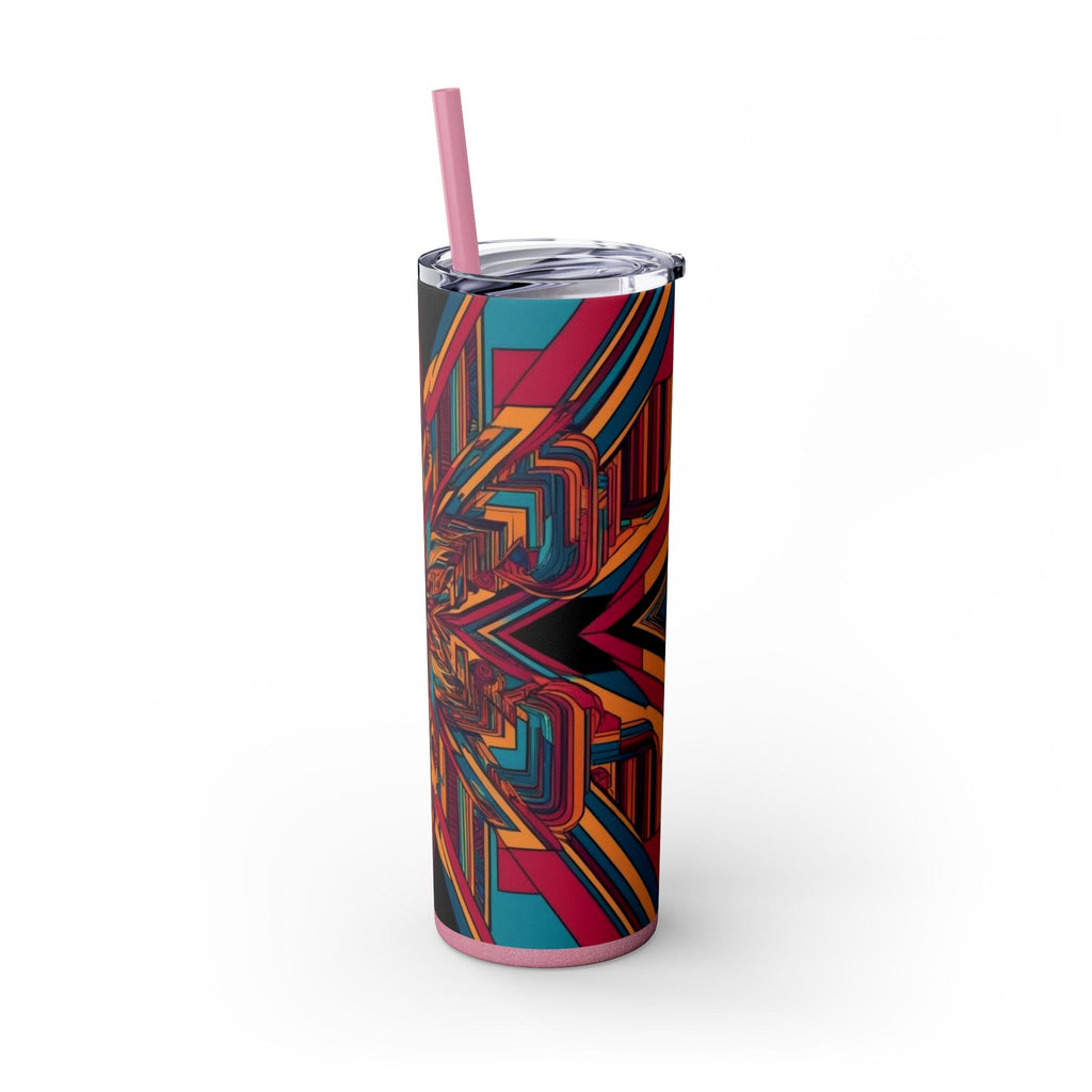 Skinny Tumbler with Straw – 20 oz Stainless Steel Cup