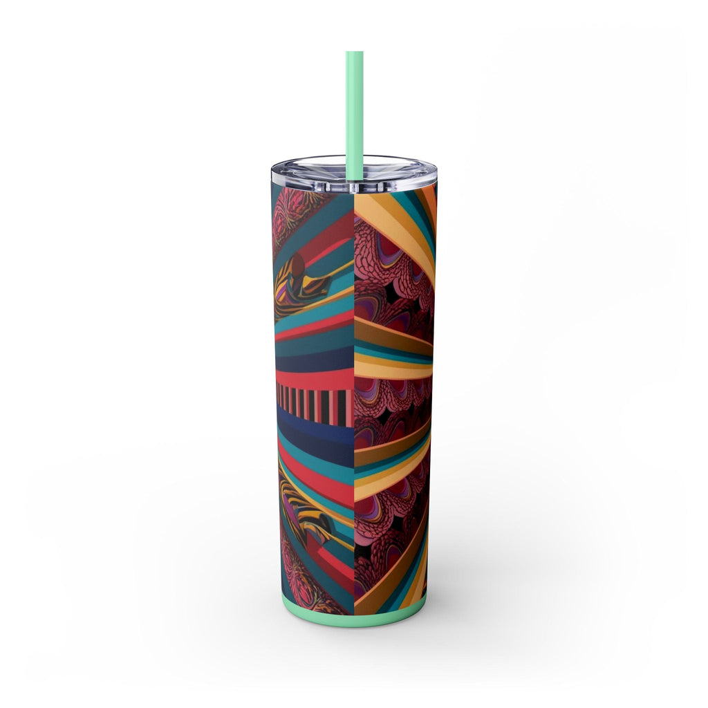 Skinny Tumbler with Straw – 20 oz Stainless Steel Cup