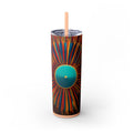 Skinny Tumbler with Straw – 20 oz Stainless Steel Cup