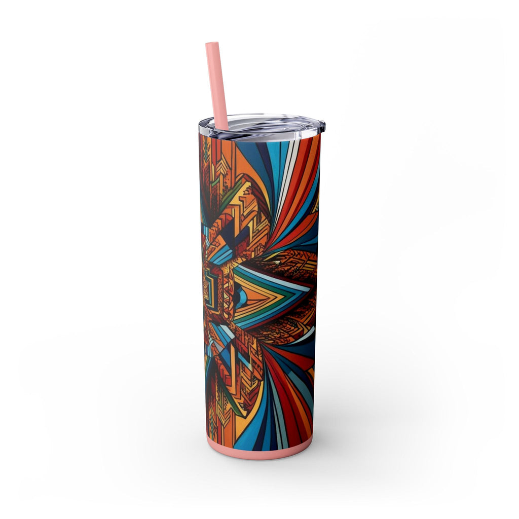 Skinny Tumbler with Straw – 20 oz Stainless Steel Cup