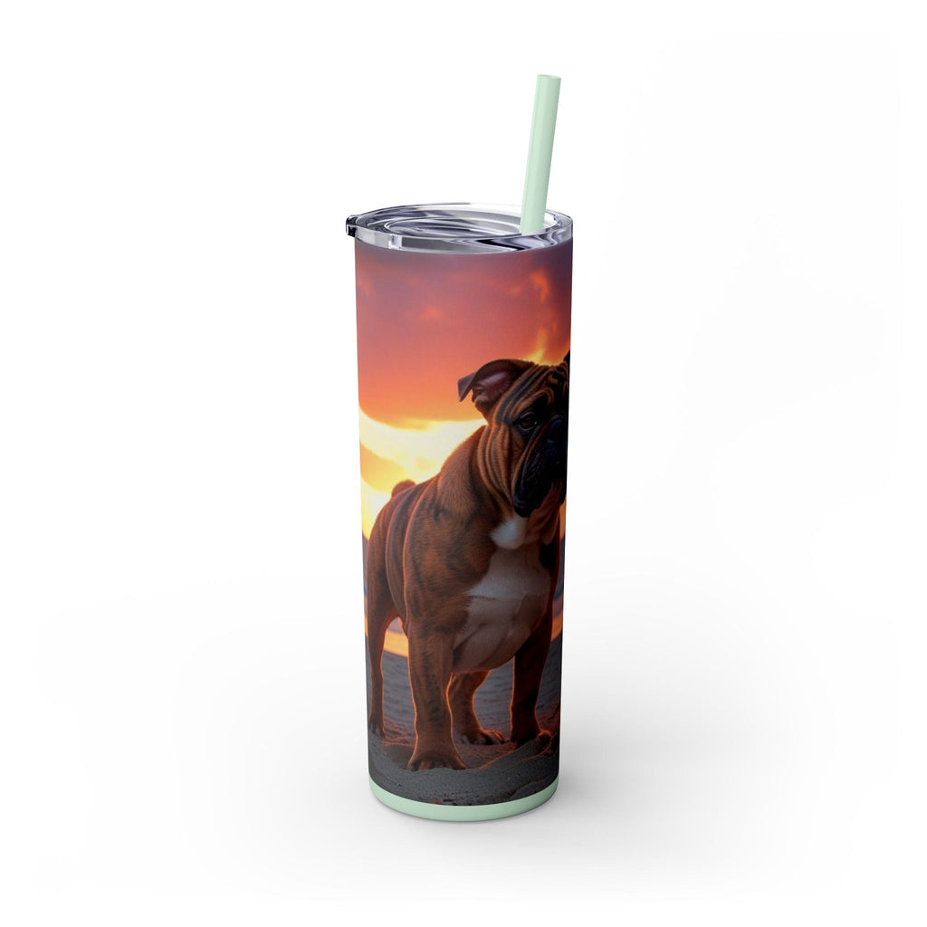 Skinny Tumbler with Straw – 20 oz Stainless Steel Cup