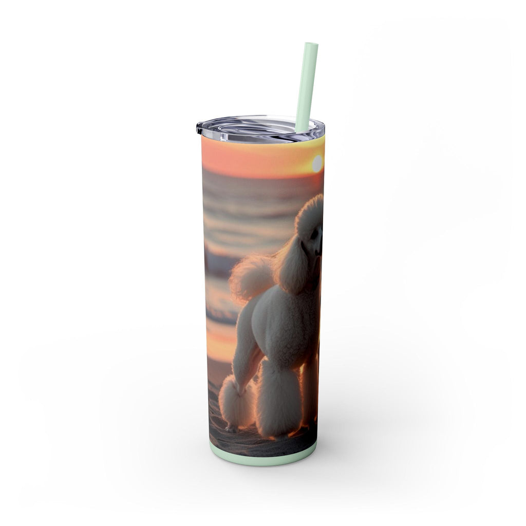 Skinny Tumbler with Straw – 20 oz Stainless Steel Cup