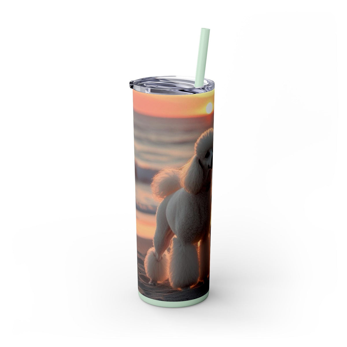 Skinny Tumbler with Straw – 20 oz Stainless Steel Cup