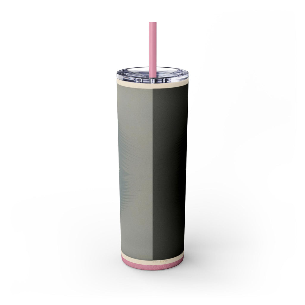 Skinny Tumbler with Straw – 20 oz Stainless Steel Cup