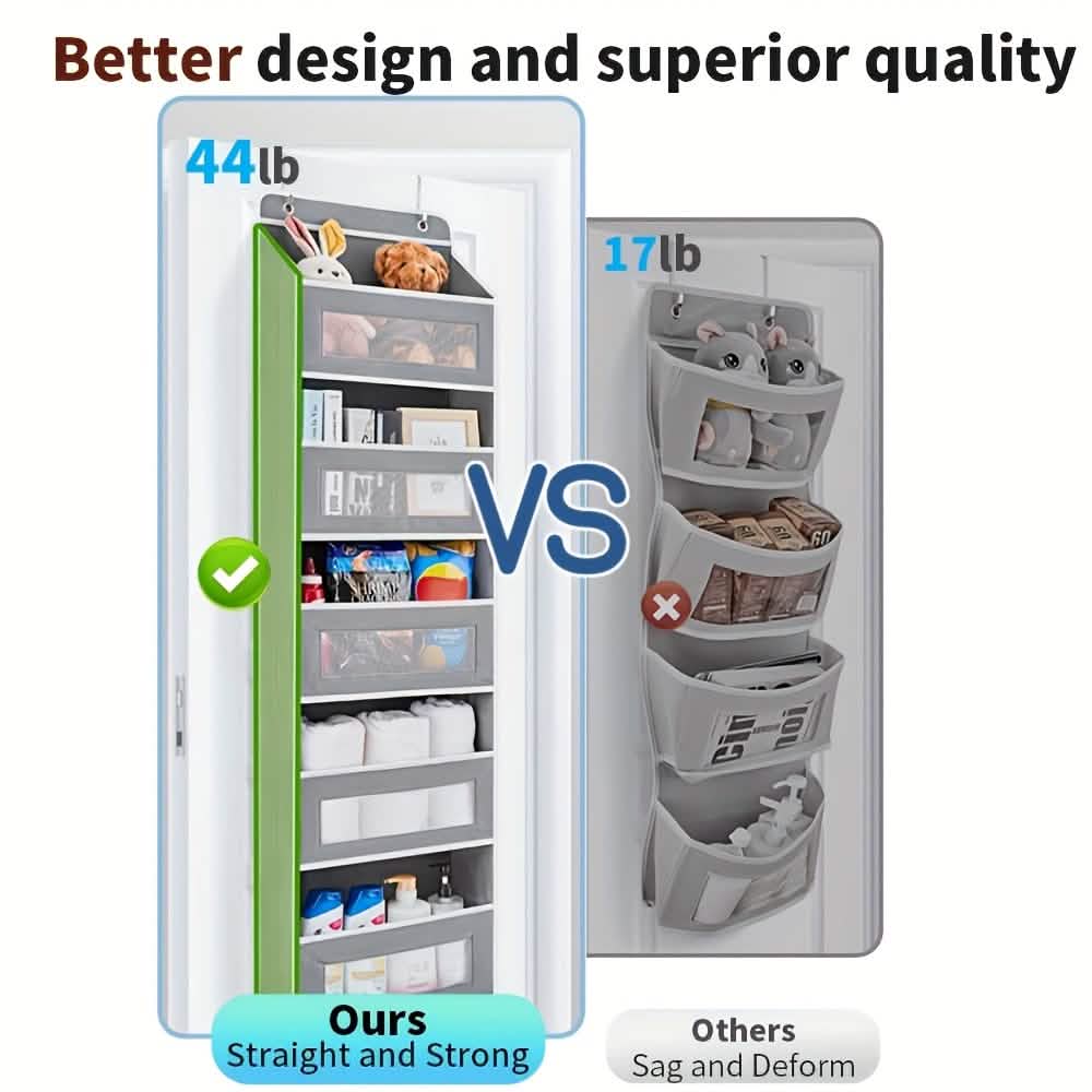 5-Tier Over-the-Door Storage Box Organizer