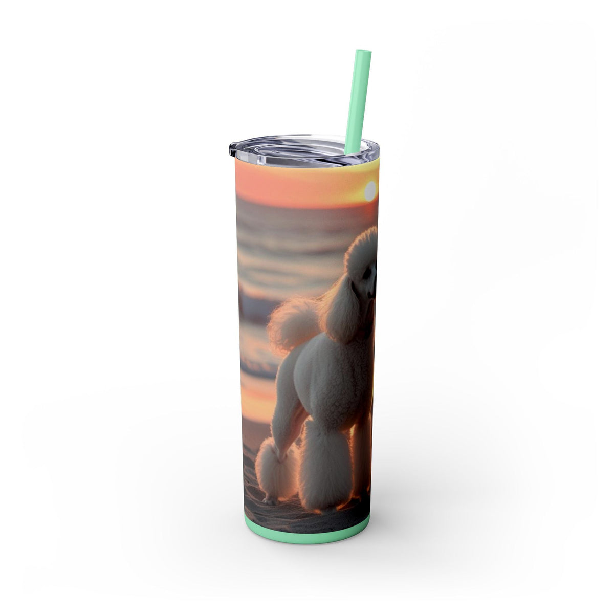 Skinny Tumbler with Straw – 20 oz Stainless Steel Cup