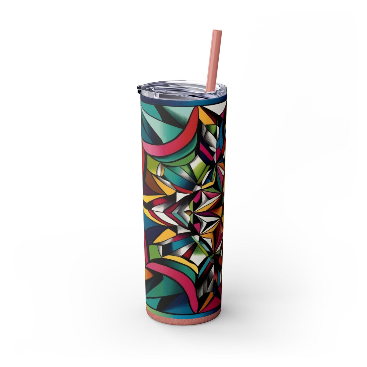 Skinny Tumbler with Straw – 20 oz Stainless Steel Cup