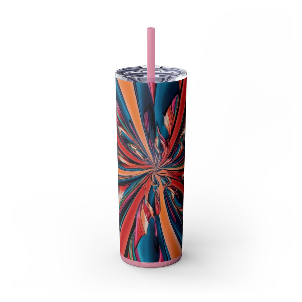 Skinny Tumbler with Straw – 20 oz Stainless Steel Cup