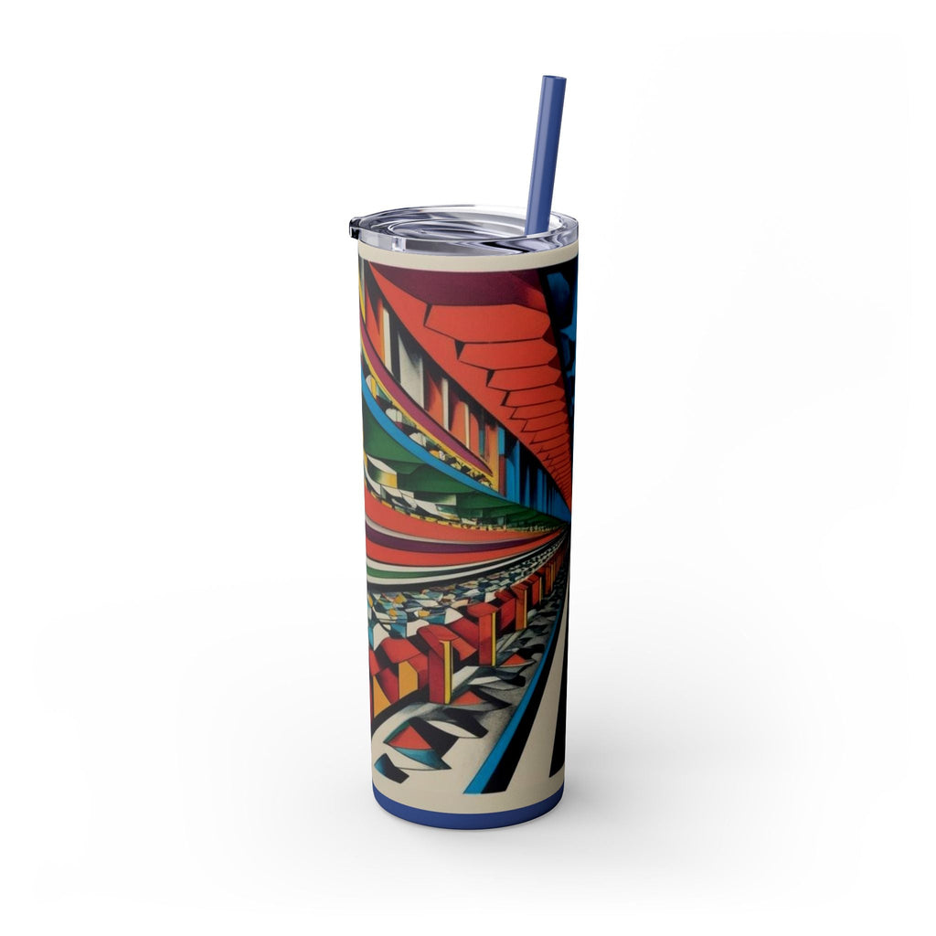Skinny Tumbler with Straw – 20 oz Stainless Steel Cup