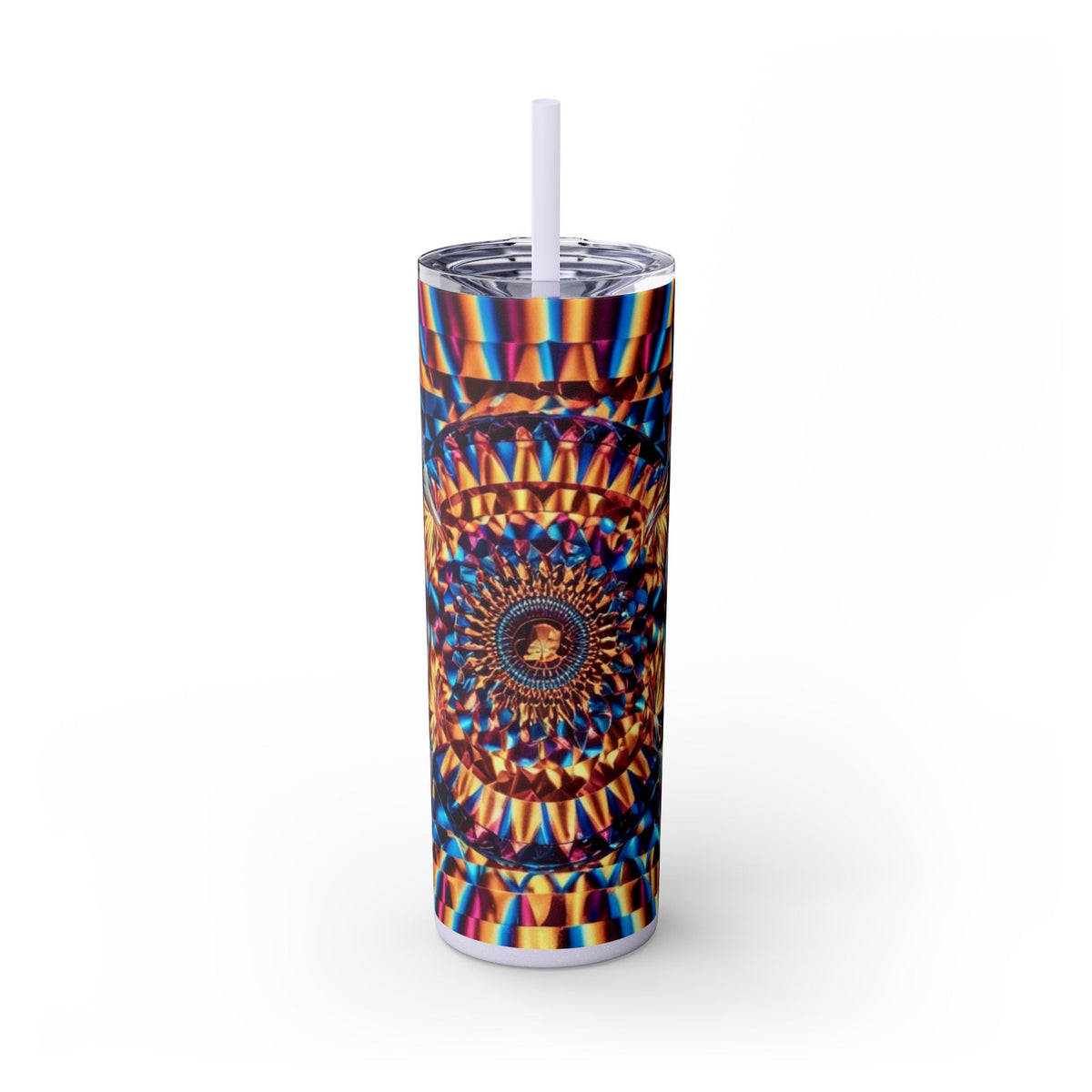 Skinny Tumbler with Straw – 20 oz Stainless Steel Cup