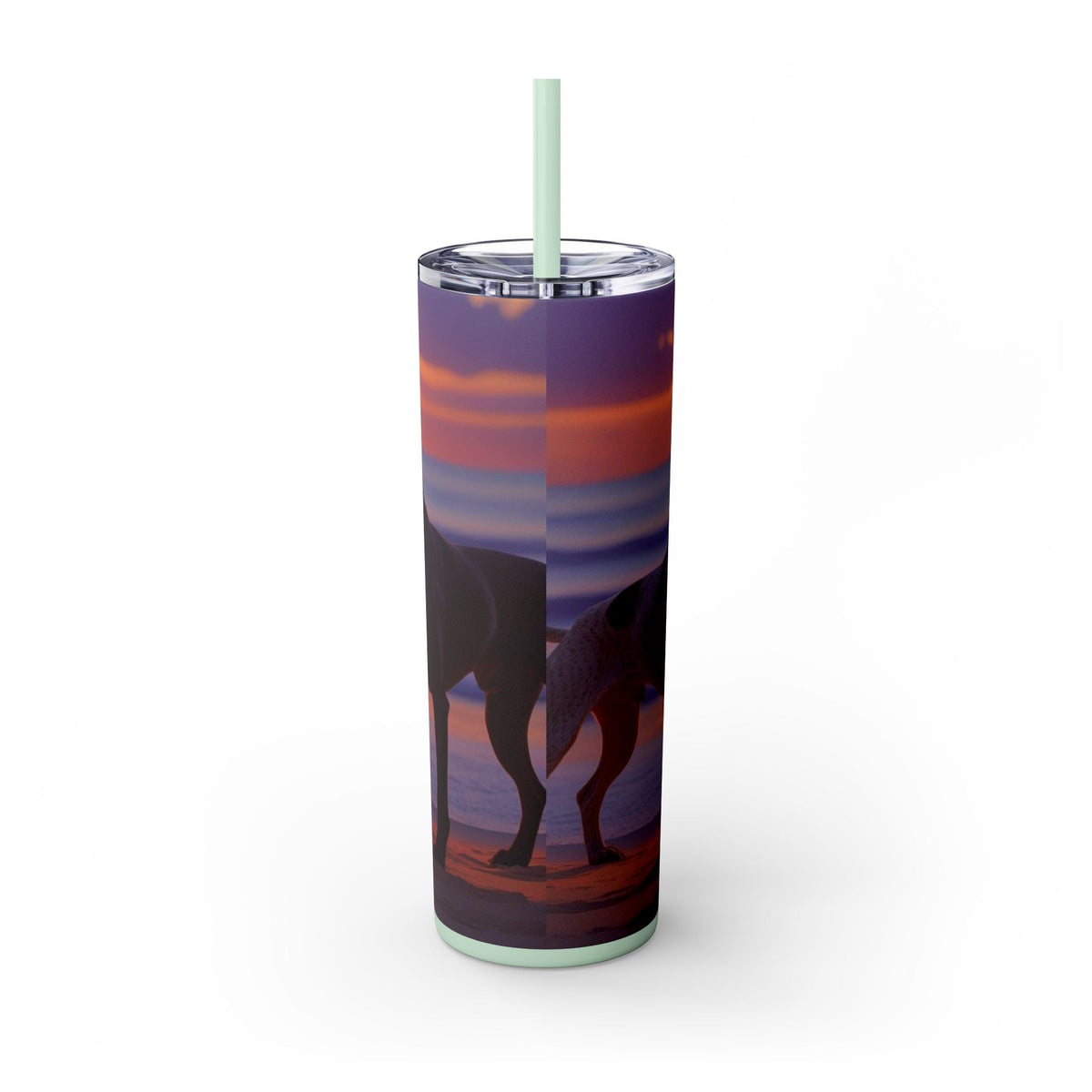 Skinny Tumbler with Straw – 20 oz Stainless Steel Cup