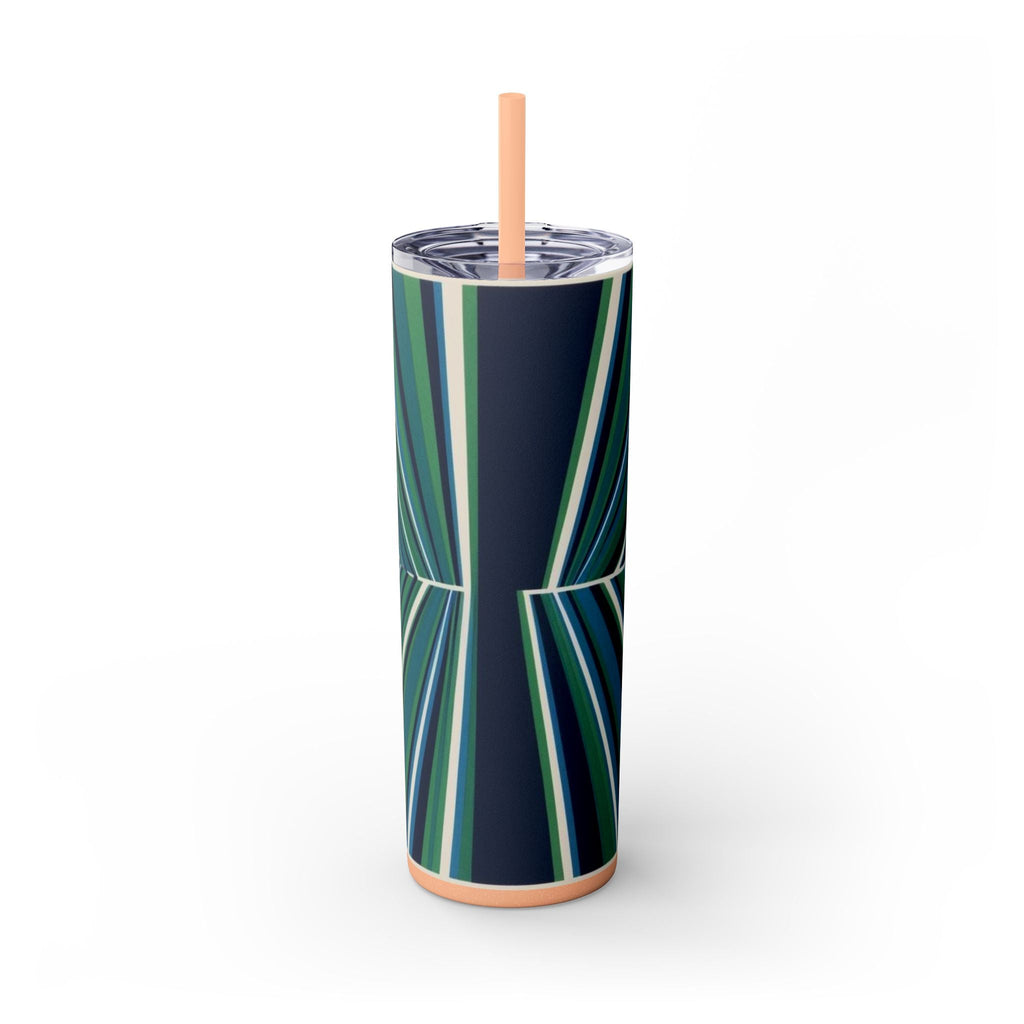 Skinny Tumbler with Straw – 20 oz Stainless Steel Cup
