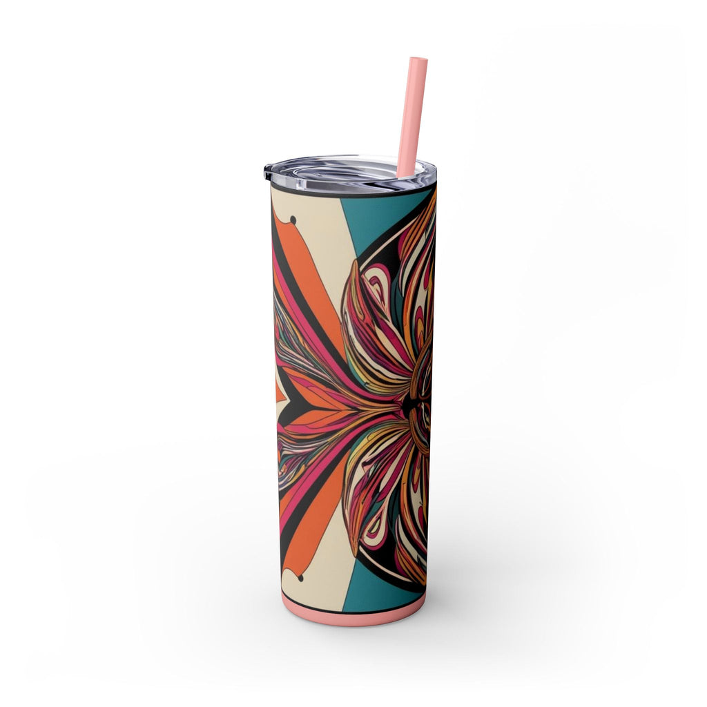 Skinny Tumbler with Straw – 20 oz Stainless Steel Cup