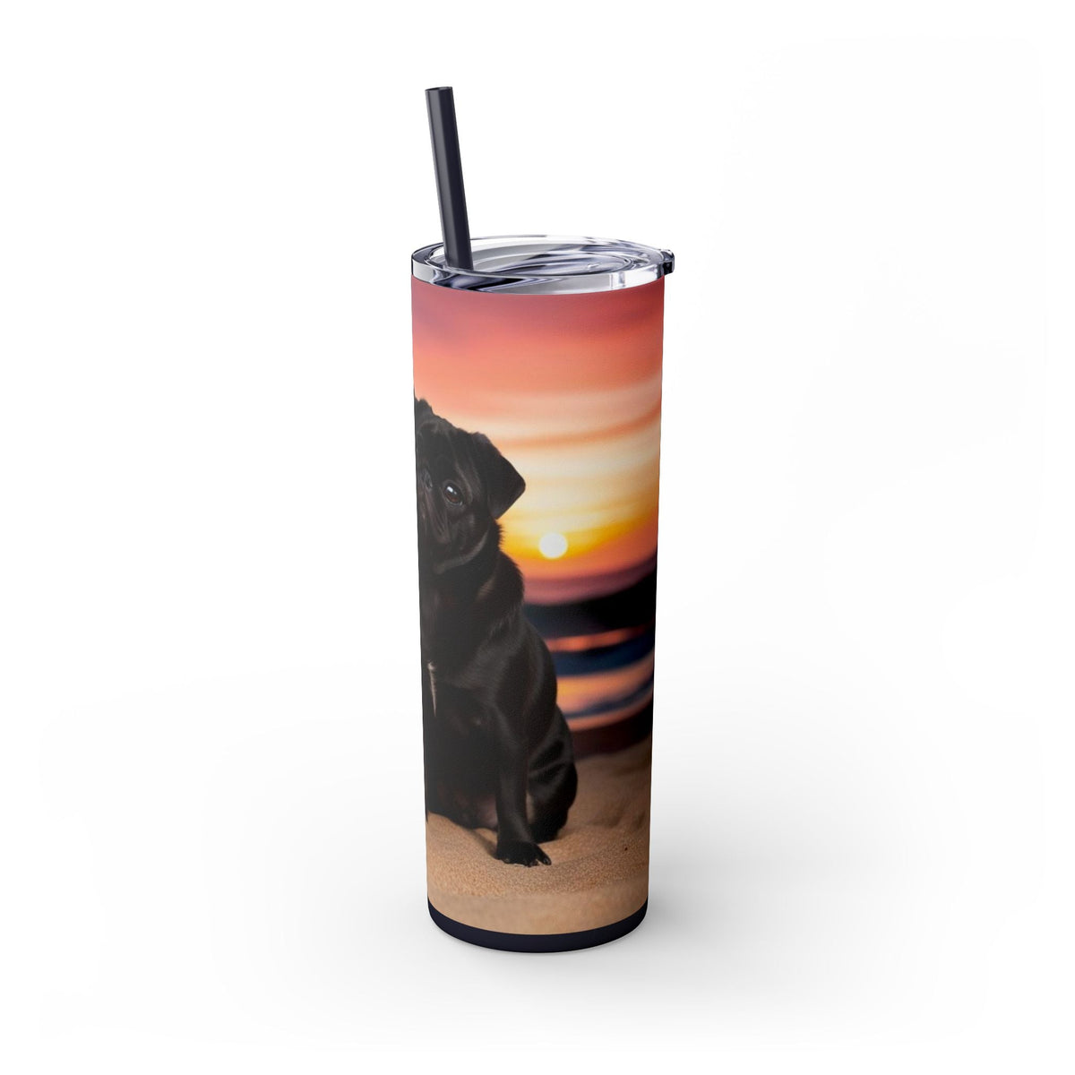 Skinny Tumbler with Straw – 20 oz Stainless Steel Cup