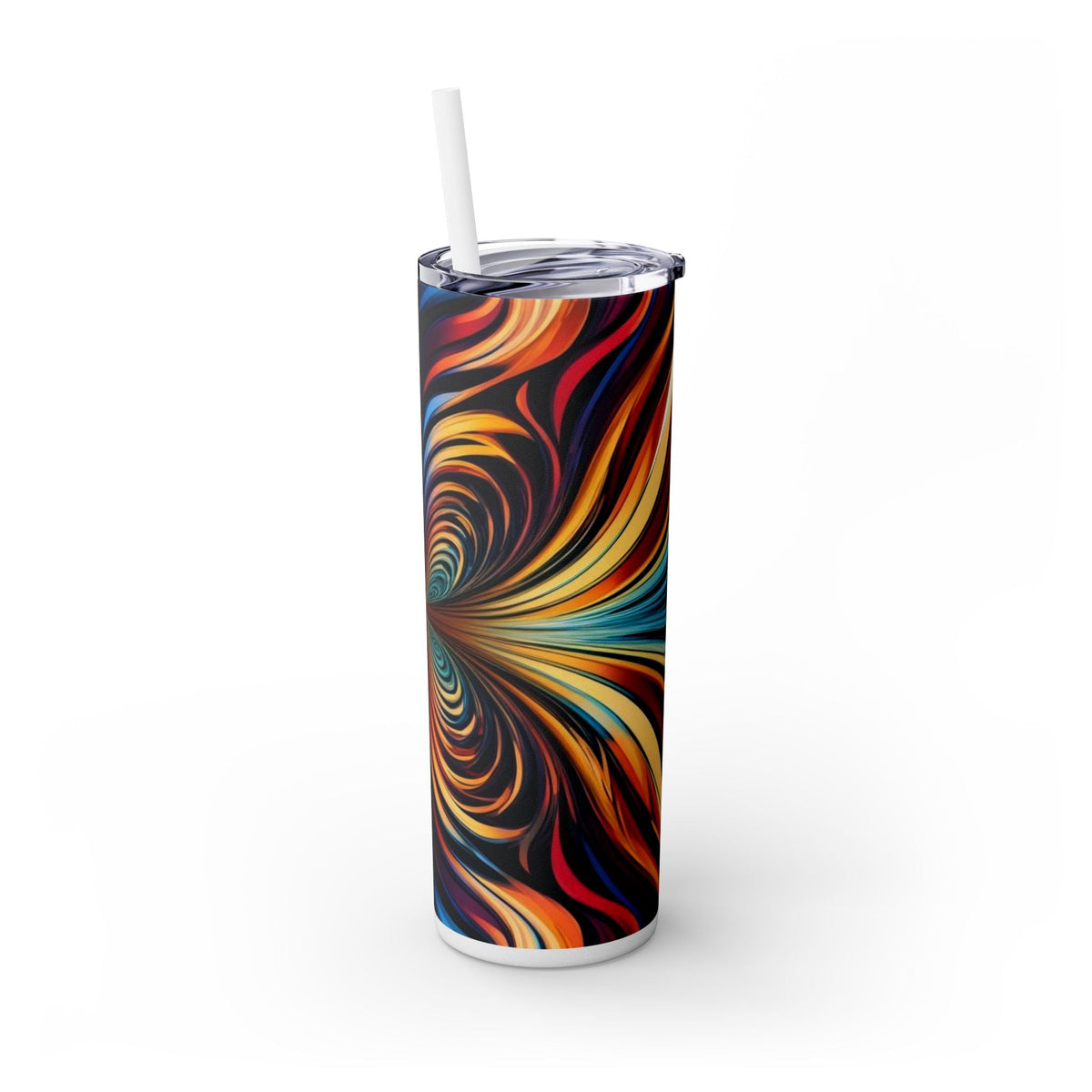 Skinny Tumbler with Straw – 20 oz Stainless Steel Cup