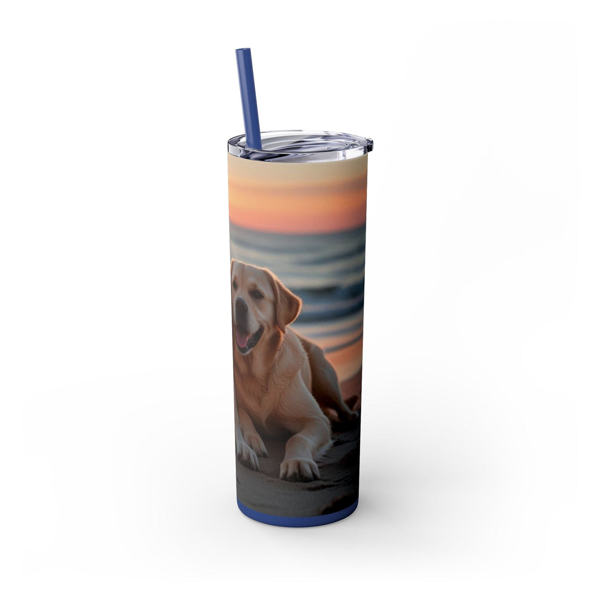 Skinny Tumbler with Straw – 20 oz Stainless Steel Cup