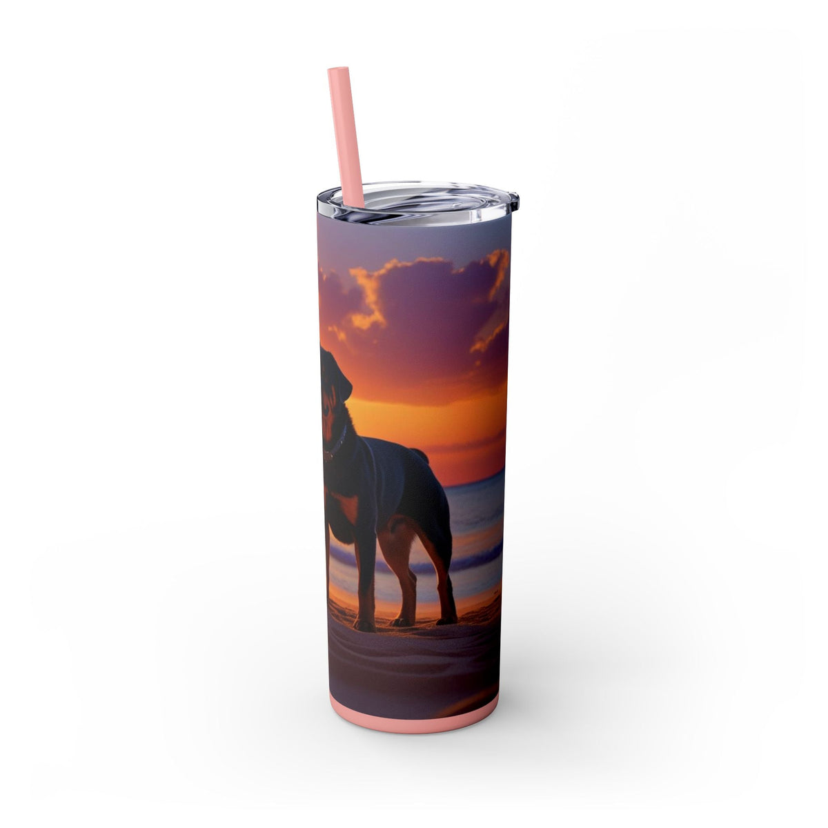 Skinny Tumbler with Straw – 20 oz Stainless Steel Cup