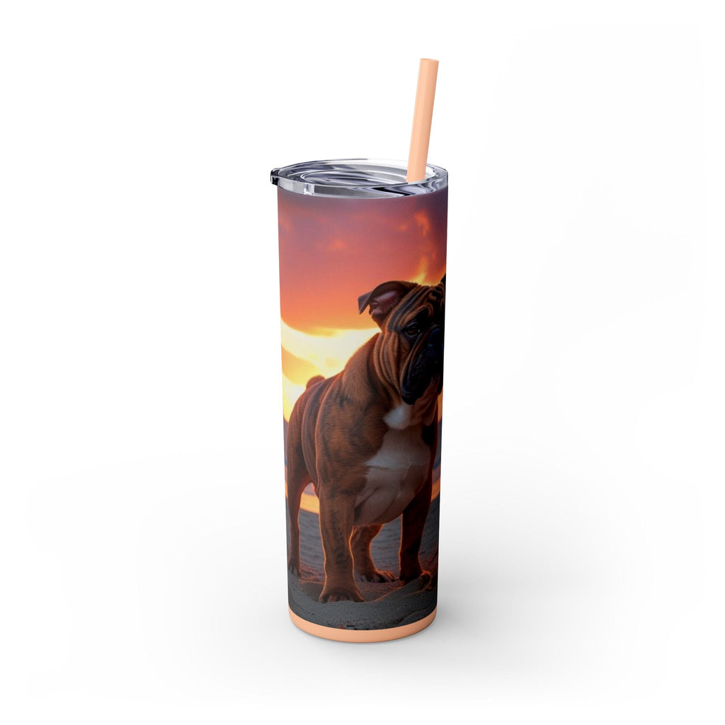 Skinny Tumbler with Straw – 20 oz Stainless Steel Cup
