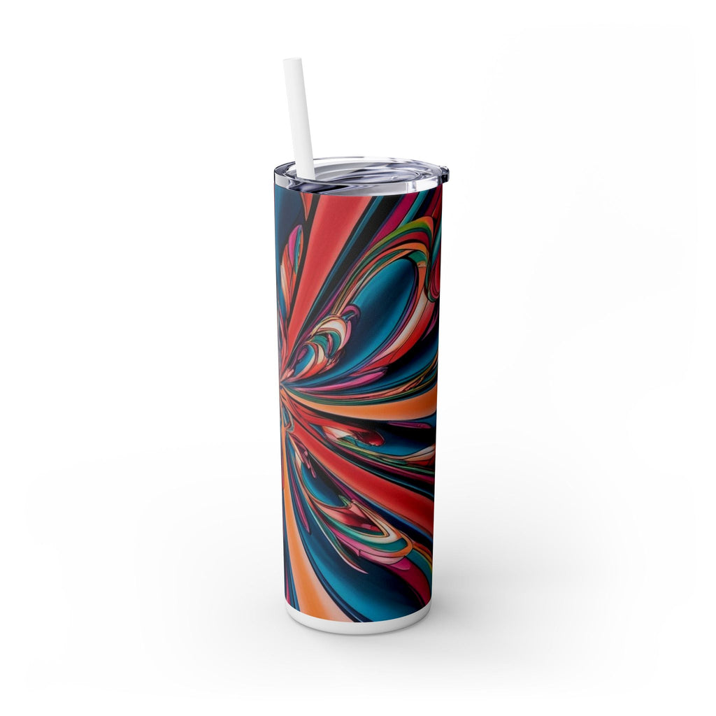 Skinny Tumbler with Straw – 20 oz Stainless Steel Cup