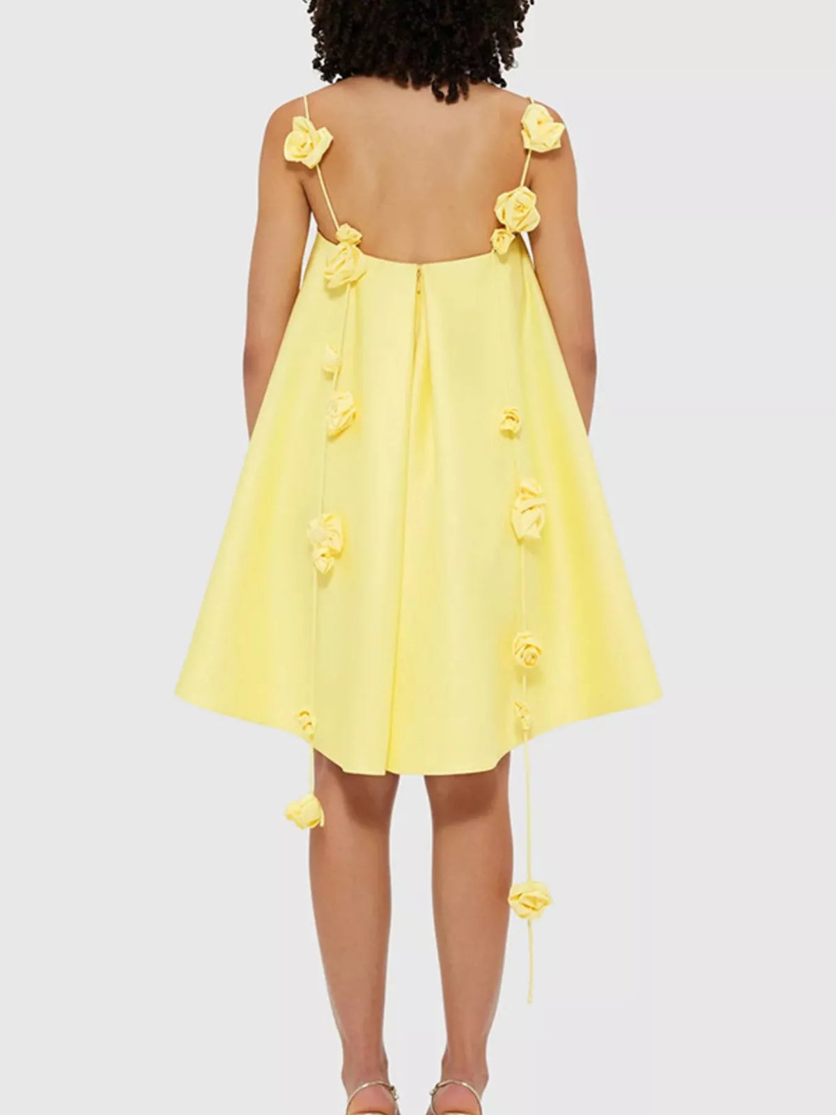 Floral Strap Mini A-Line Dress